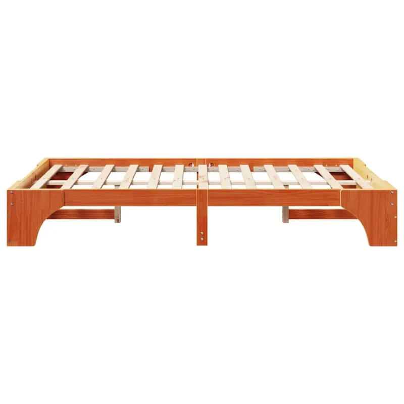 Lovos rėmas Vaško ruda 135 x 190 cm Kietos pušies mediena