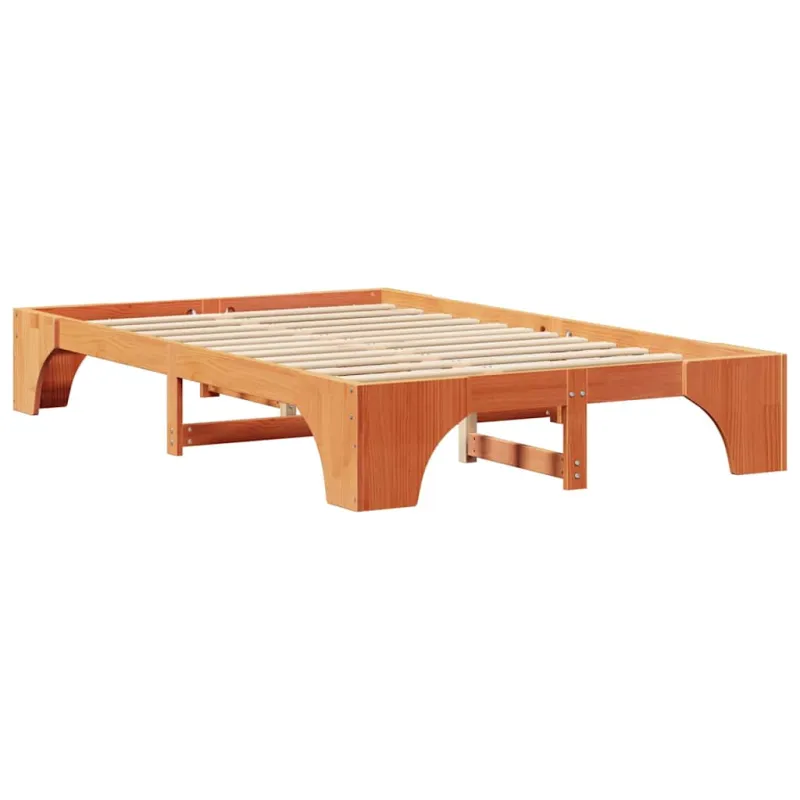 Lovos rėmas Vaško ruda 135 x 190 cm Kietos pušies mediena