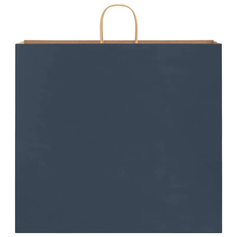 Popieriniai maišeliai 250vnt. su rankenomis, mėlynas 54x15x49cm