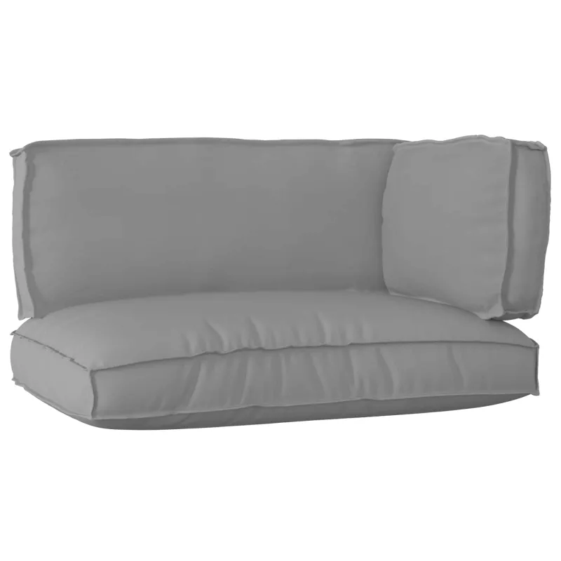 Pallet pagalvių rinkinys 3 pcs Pilka Oksfordo audinys