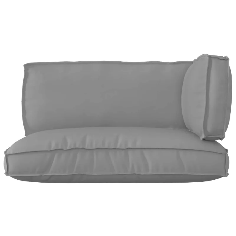 Pallet pagalvių rinkinys 3 pcs Pilka Oksfordo audinys