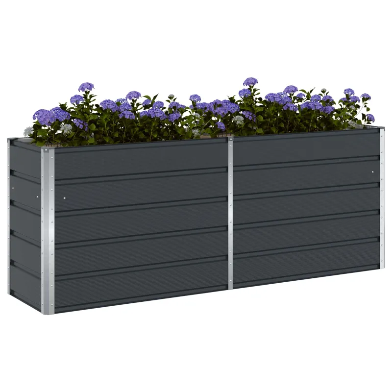 Lovelis Antracitas 195 x 50 x 75 cm Cinkuota plienas