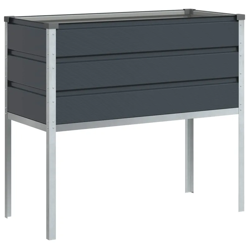 Lovelis Antracitas 100 x 45 x 90 cm Cinkuota plienas