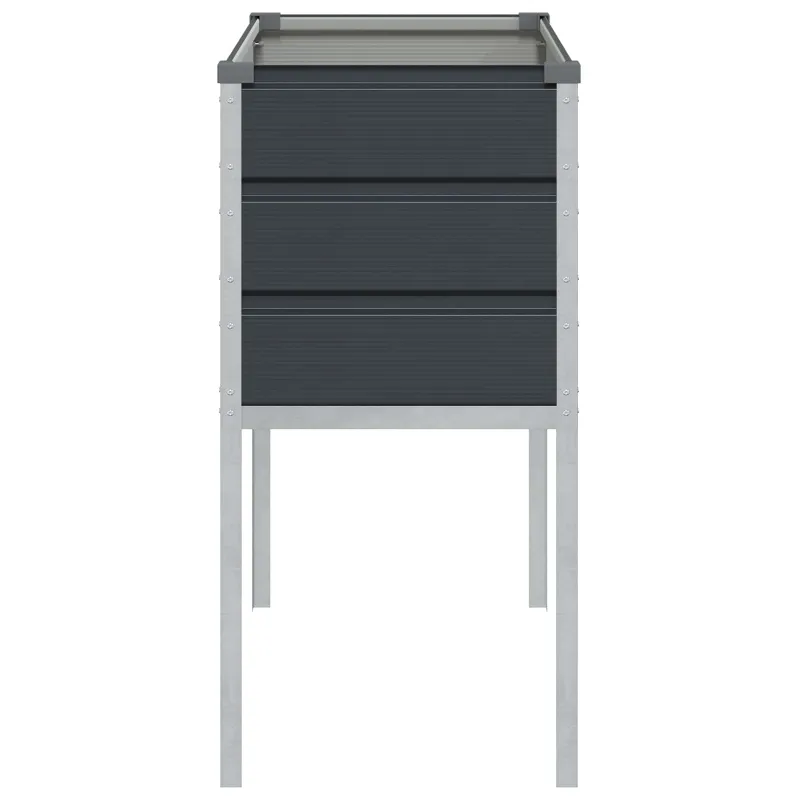 Lovelis Antracitas 100 x 45 x 90 cm Cinkuota plienas