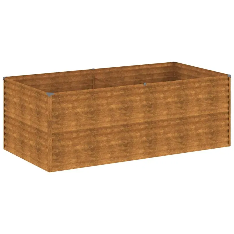 Aukštas sodo lovelis, 196x100x69cm, Corten plienas