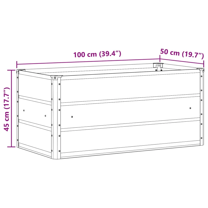 Lovelis Antracitas 100 x 50 x 45 cm Cinkuota plienas