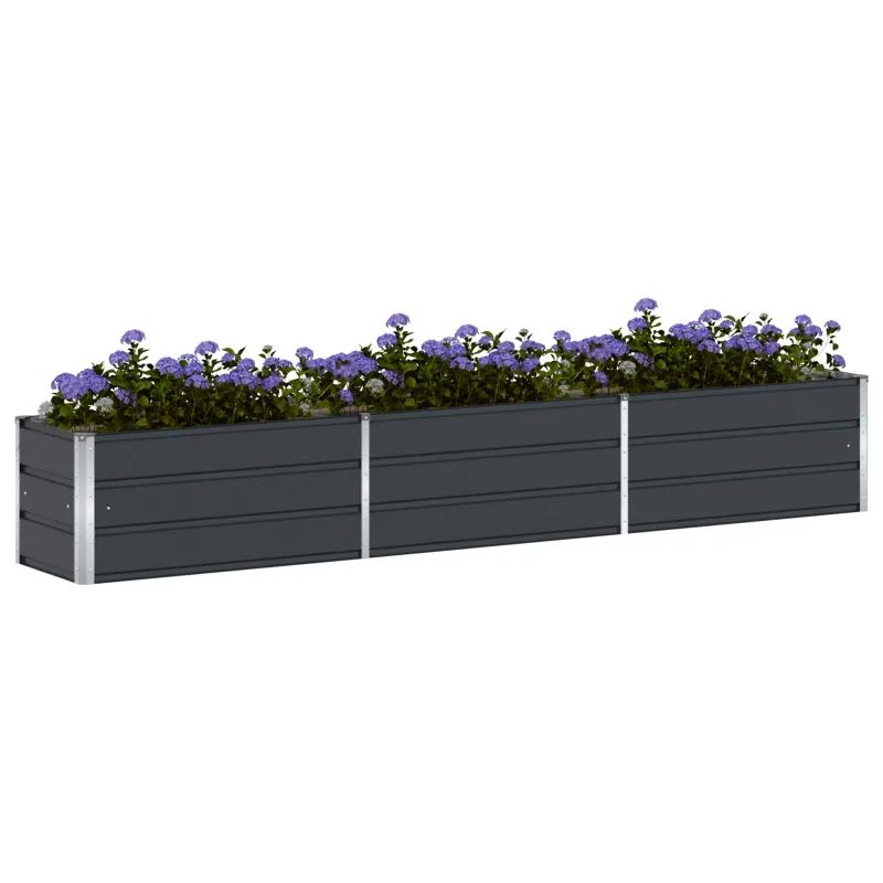 Lovelis Antracitas 290 x 50 x 45 cm Cinkuota plienas