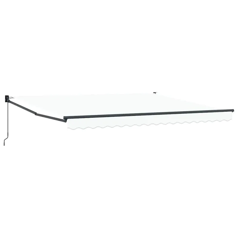 Ištraukiama markizė Balta 400 × 300 cm Poliesteris ir aliuminis