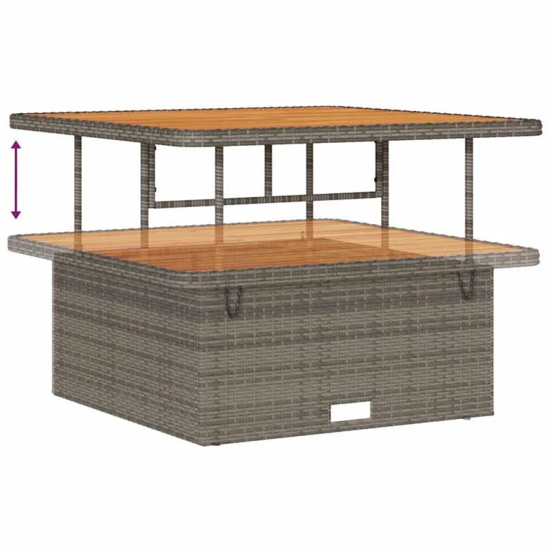Sodo sohvaryhmä tyynyine 9 osaa, harmaa polyrataani