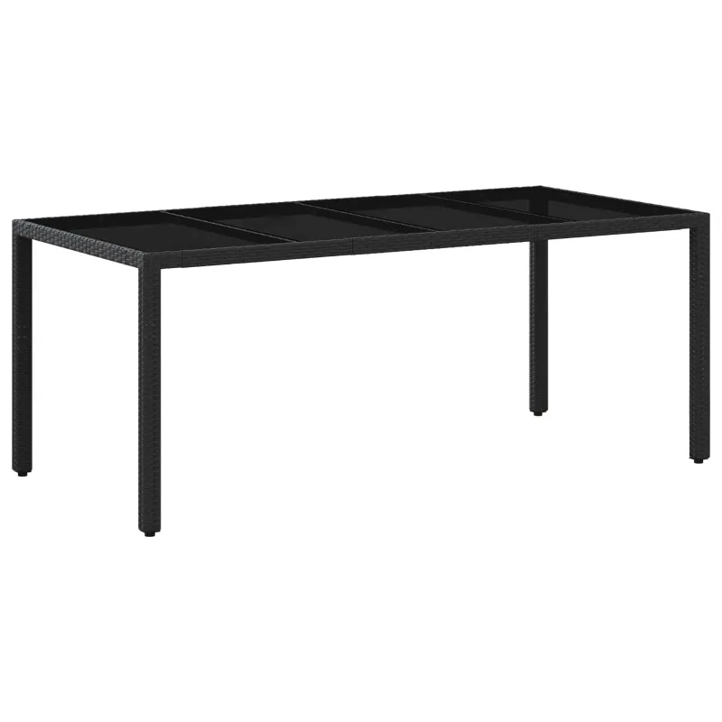 Lauko valgomojo komplektas 9 pcs Juoda ir kreminė balta