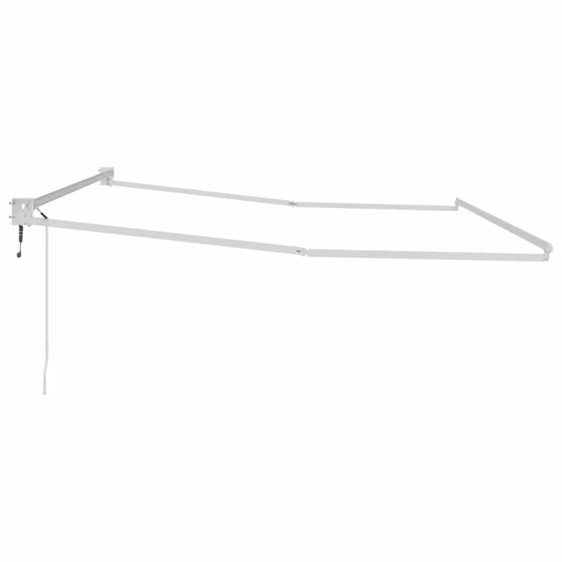 Traukiamas markizės rėmas Baltas 500 × 300 cm Aliuminis