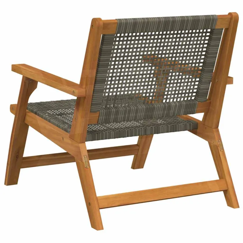 Sodo baldai 2 pcs Pilka 67 x 78 x 73 cm Kietos akacijos mediena