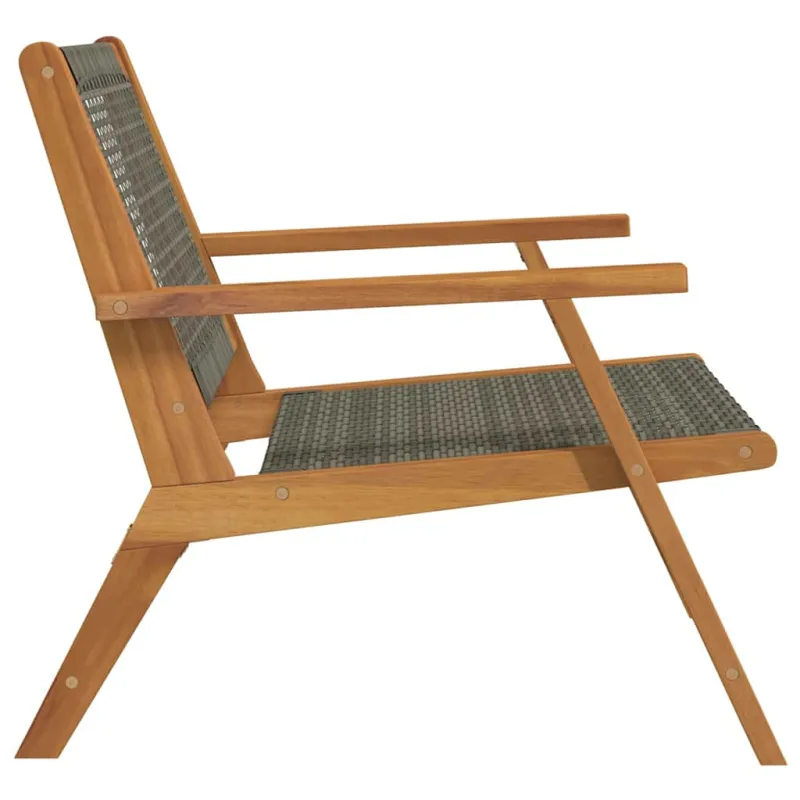 Sodo baldai 2 pcs Pilka 67 x 78 x 73 cm Kietos akacijos mediena