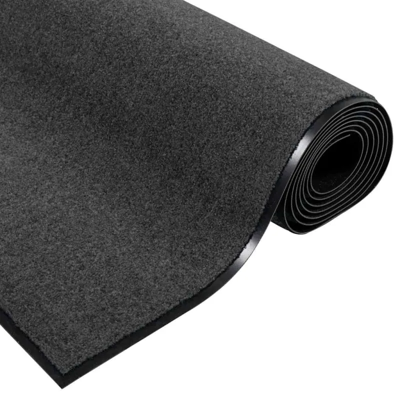 Durų kilimėlis Kita Antracito ir juoda 120 x 250 cm