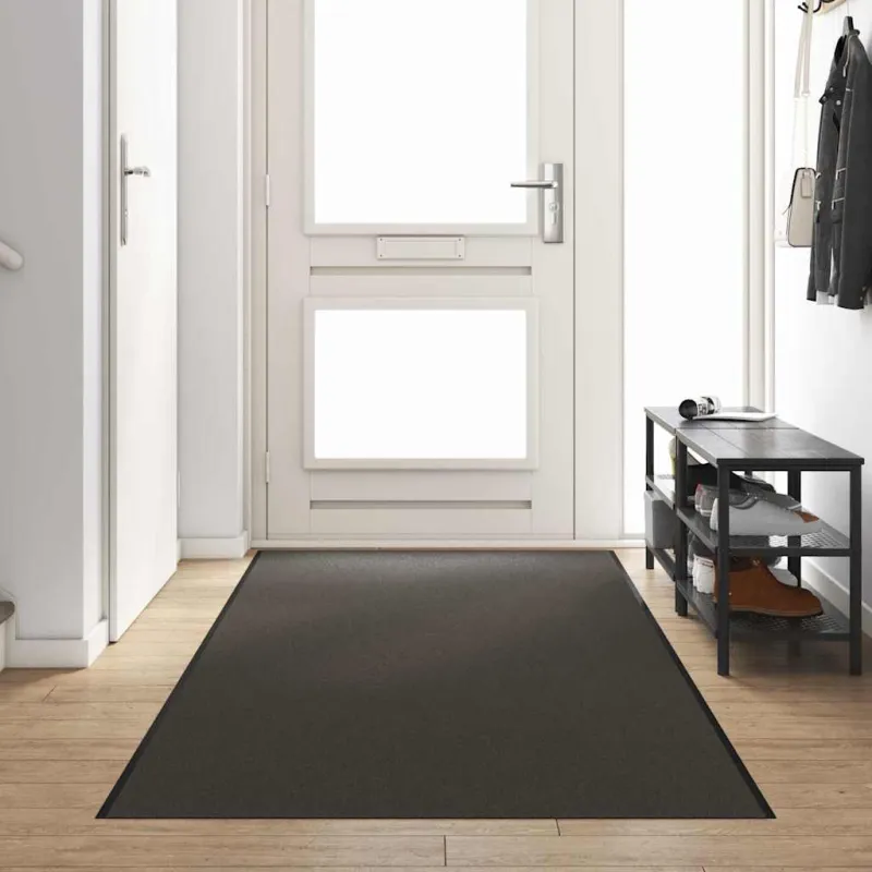 Durų kilimėlis Antracito ir juoda 120 x 400 cm 100% poliamidas