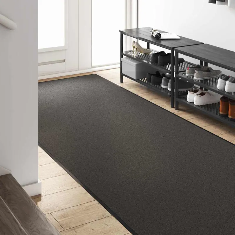Durų kilimėlis Antracito ir juoda 120 x 400 cm 100% poliamidas