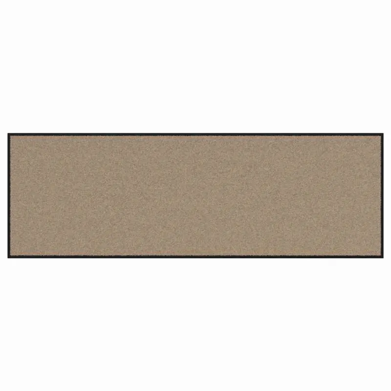 Durų kilimėlis Bežinė ir juoda 60 x 180 cm 100% poliamidas