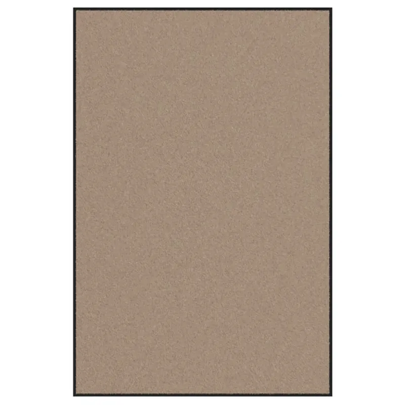 Durų kilimėlis Bežinė ir juoda 120 x 180 cm 100% poliamidas