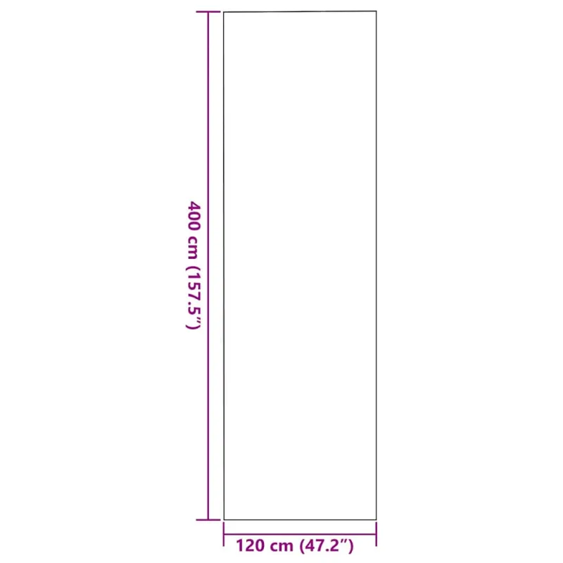 Durų kilimėlis Bežinė ir juoda 120 x 400 cm 100% poliamidas