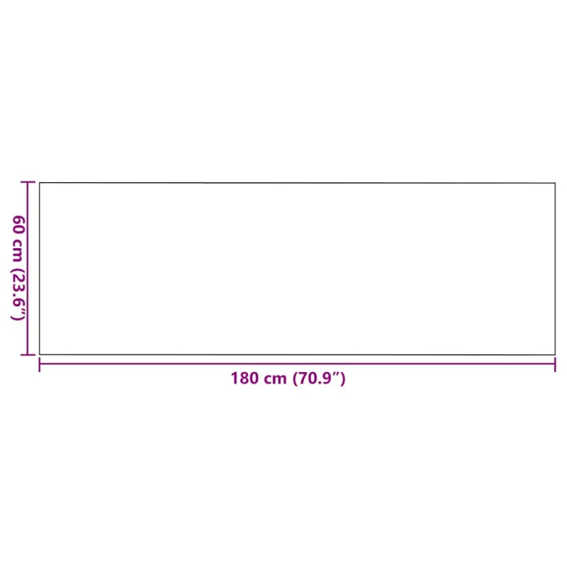 Durų kilimėlis Raudona ir Juoda 60 x 180 cm 100% poliamidas