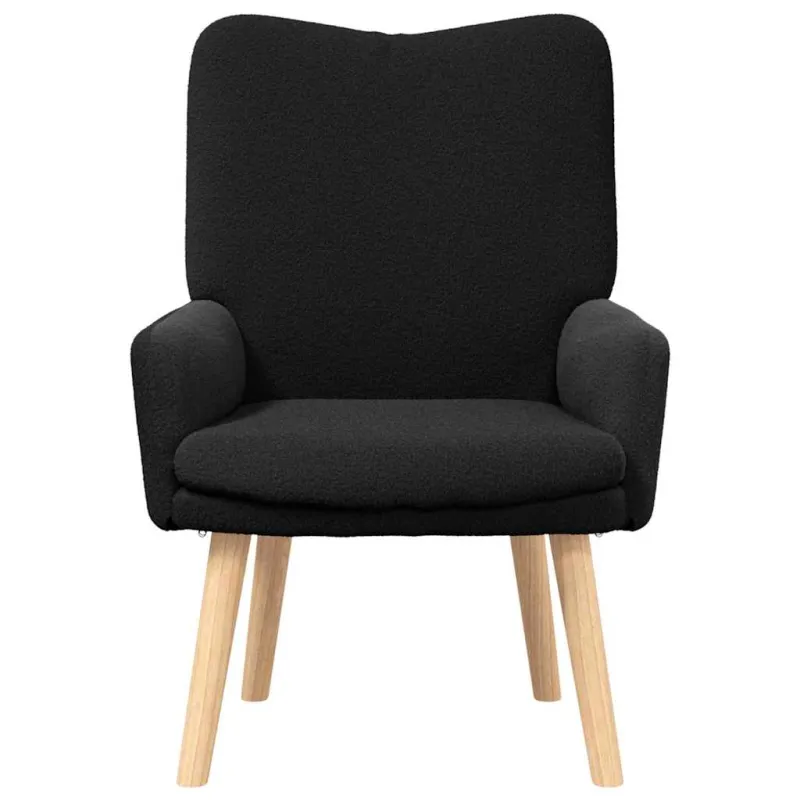 krėslas Juoda 63 x 67 x 94 cm Avies audinys ir medienos plokštė