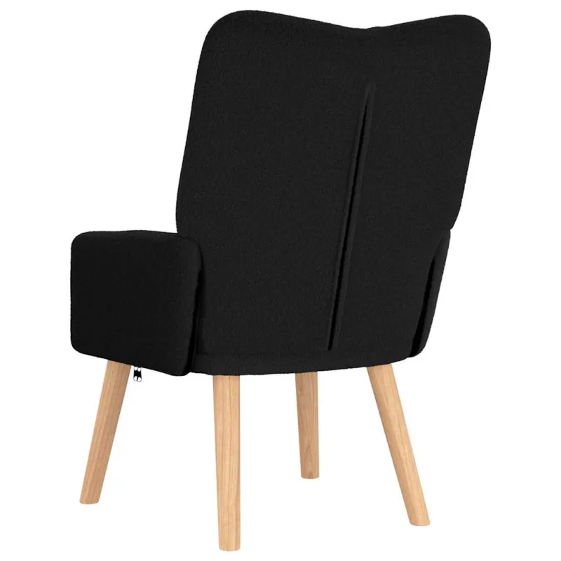 krėslas Juoda 63 x 67 x 94 cm Avies audinys ir medienos plokštė