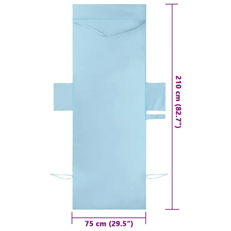Gulinčio rankšluosčiai 2 pcs Mėlyna 210 x 75 cm