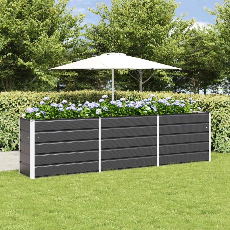 Lovelis Antracitas 290 x 50 x 75 cm Cinkuota plienas