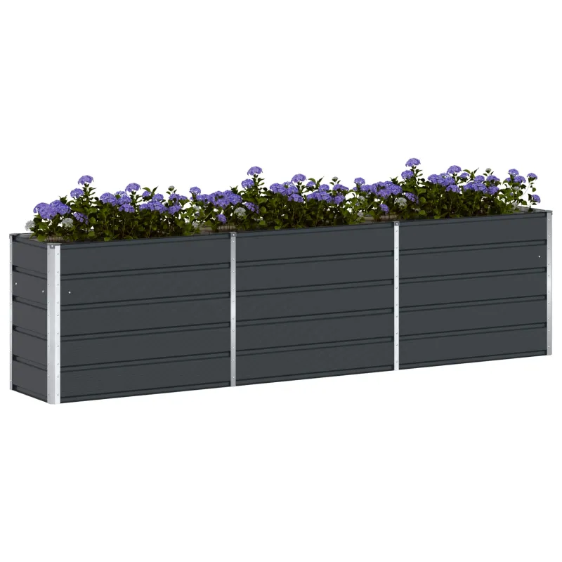 Lovelis Antracitas 290 x 50 x 75 cm Cinkuota plienas