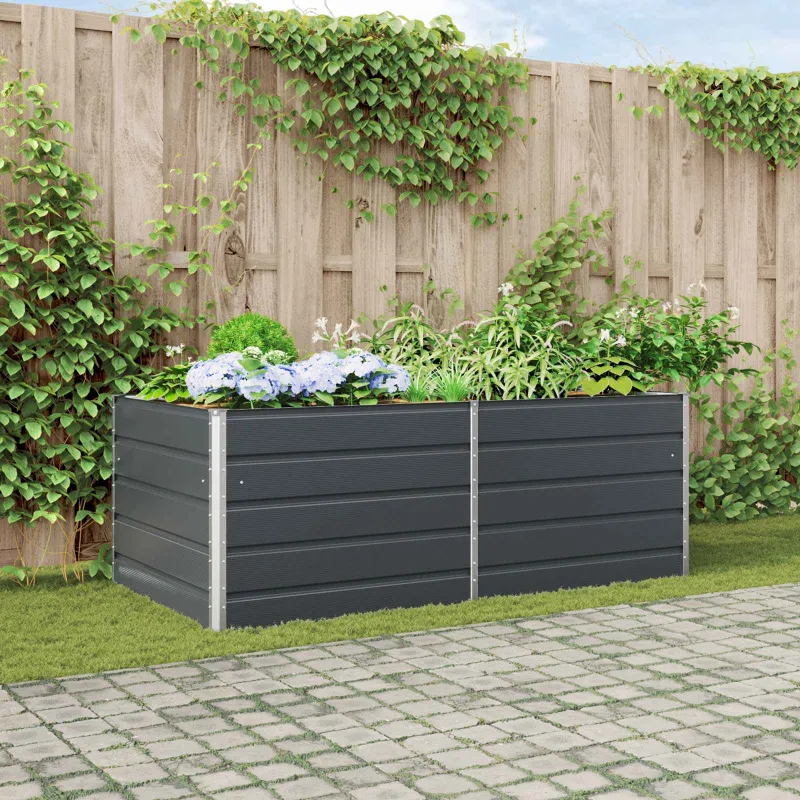 Lovelis Antracitas 195 x 100 x 75 cm Cinkuota plienas