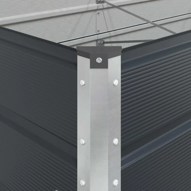 Lovelis Antracitas 480 x 100 x 45 cm Cinkuota plienas