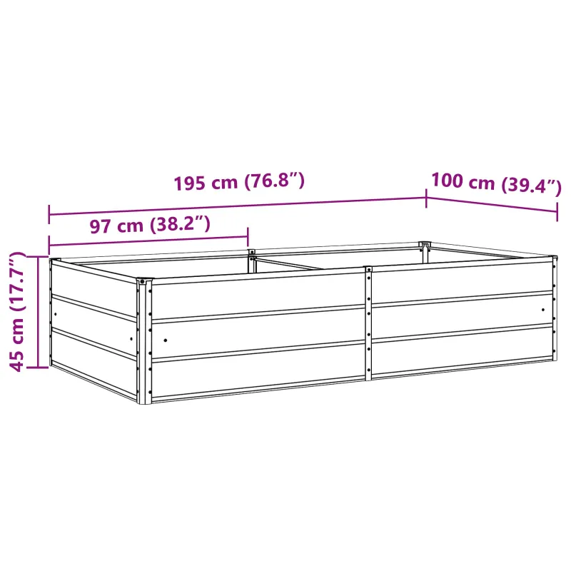 Lovelis Pastelinė žalia 195 x 100 x 45 cm Cinkuota plienas