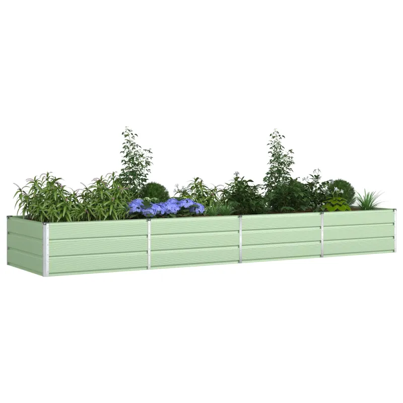 Lovelis Pastelinė žalia 385 x 100 x 45 cm Cinkuota plienas