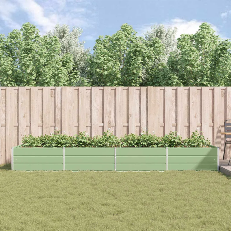 Lovelis Pastelinė žalia 385 x 100 x 45 cm Cinkuota plienas