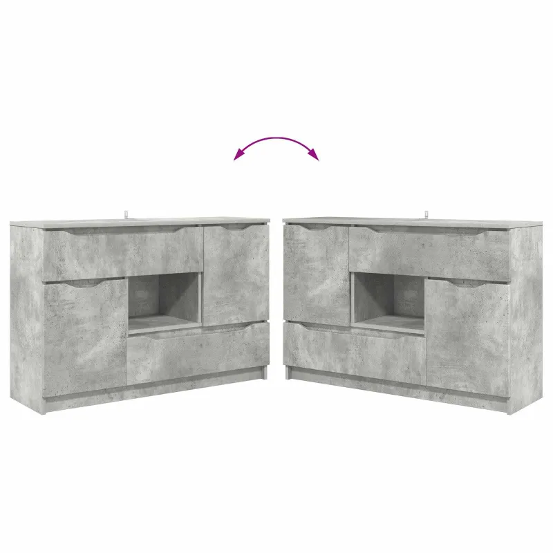 Kabalas Betono pilka 100 x 30 x 65,6 Apdirbta mediena