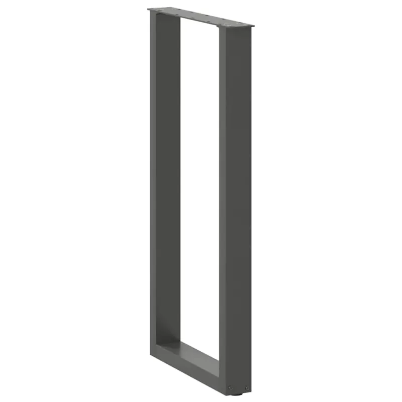 Baro stalo kojos, U formos, 2 vnt., antracito spalvos, 50x(100-101) cm, plienas