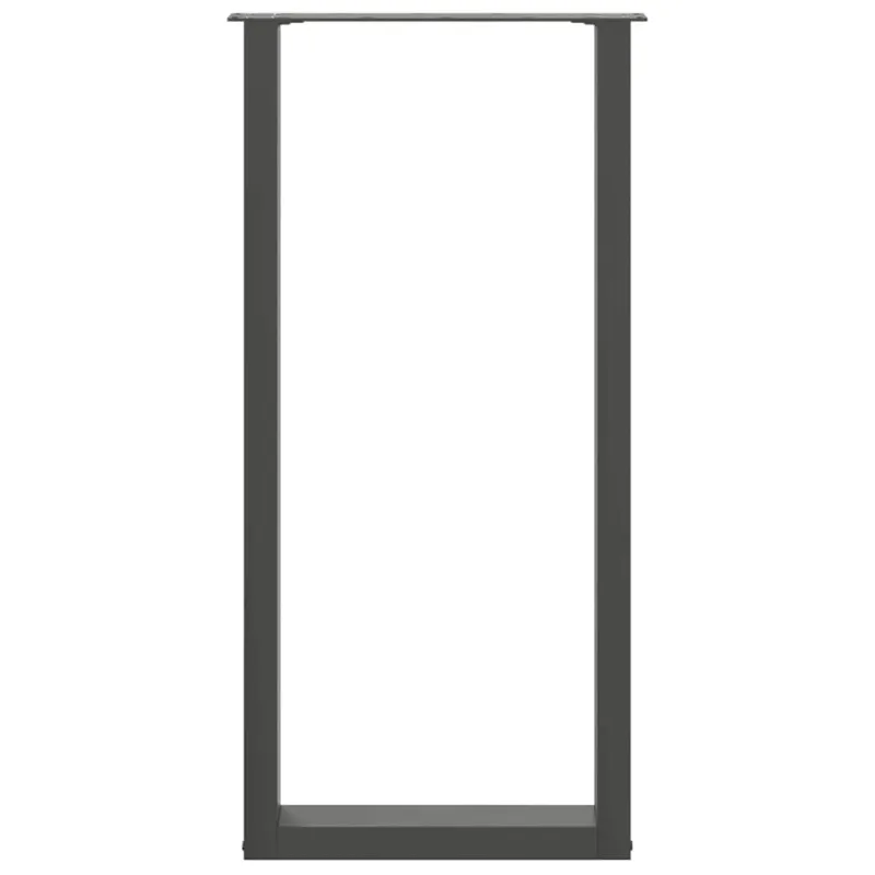 Baro stalo kojos, U formos, 2 vnt., antracito spalvos, 50x(100-101) cm, plienas