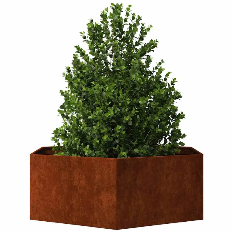 Lovelis, rūdžių spalvos, 138x120x45 cm, Corten plienas