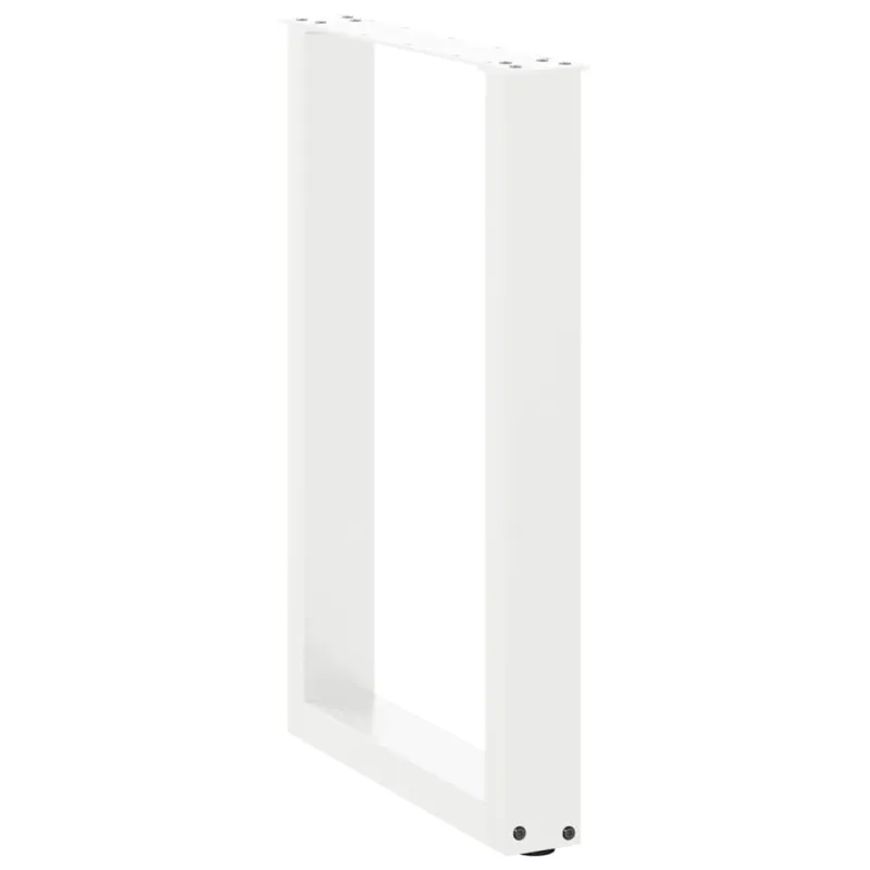 Valgomojo stalo kojelės, 2 vnt., baltos, 50x(72-73) cm, plienas, U formos