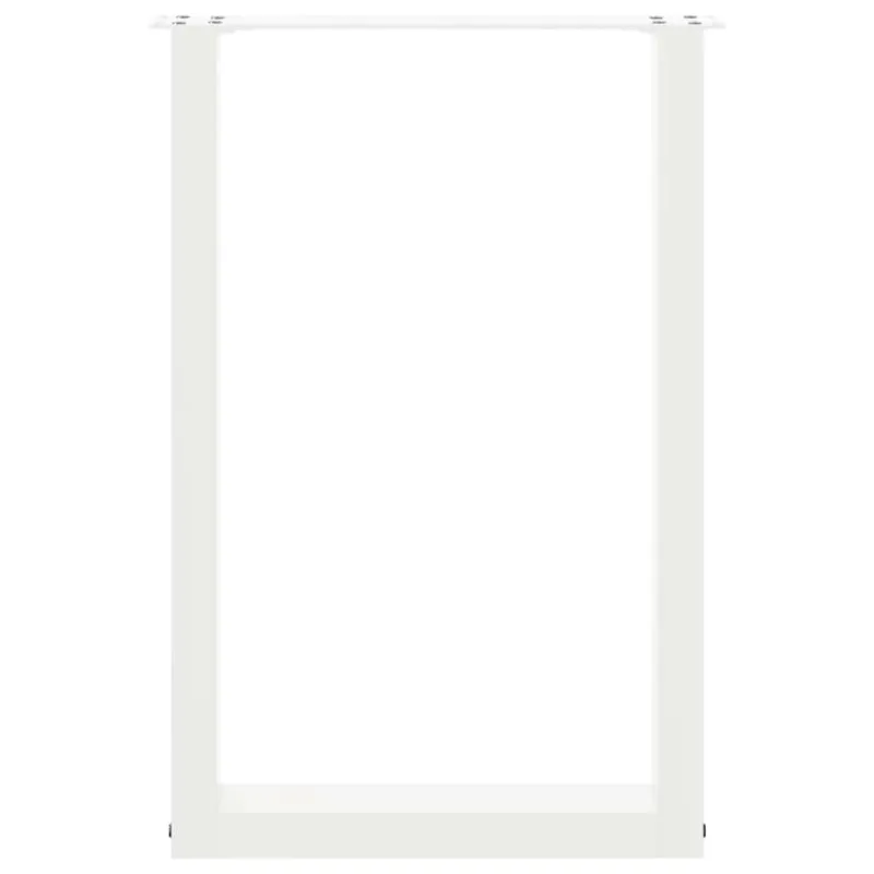 Valgomojo stalo kojelės, 2 vnt., baltos, 50x(72-73) cm, plienas, U formos