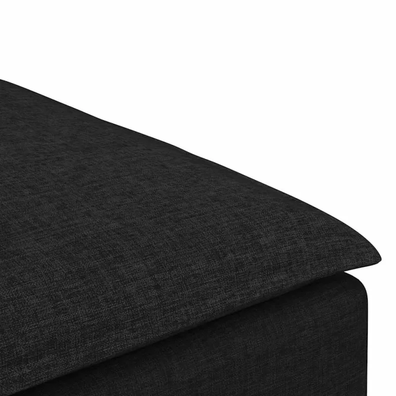 Modulinė sofa-kojų pakojė, juoda, 100x100x48 cm