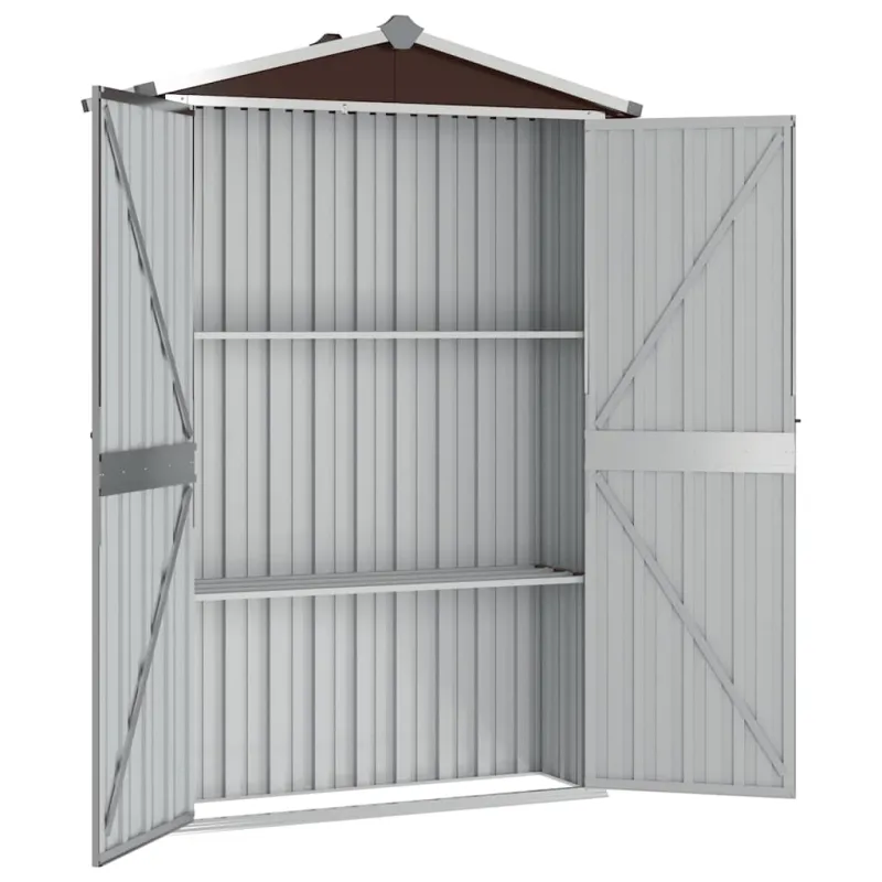 Sodo pašiūrė, ruda, 116x45x175cm, galvanizuotas plienas