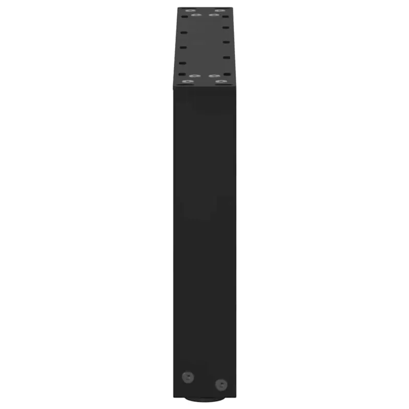 Kavos staliuko kojelės, 2 vnt., juodos, 50x(30-31) cm, plienas, U formos