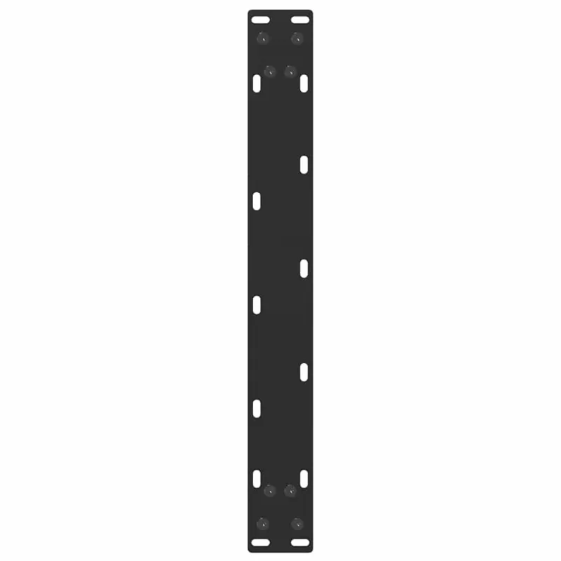 Kavos staliuko kojelės, 2 vnt., juodos, 50x(30-31) cm, plienas, U formos