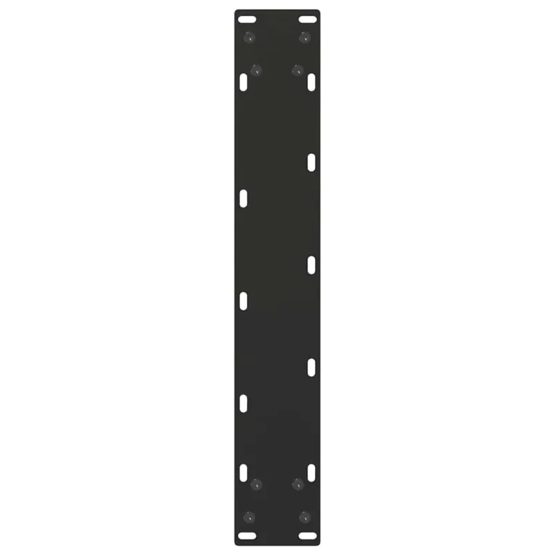 Valgomojo stalo kojelės, U formos, 2 vnt., juodos, 50x(72-73) cm, plienas