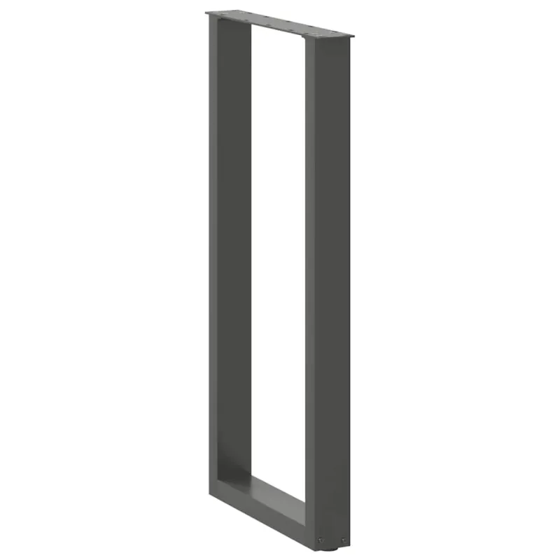 Baro stalo kojos, U formos, 2 vnt., antracito spalvos, 40x(100-101) cm, plienas