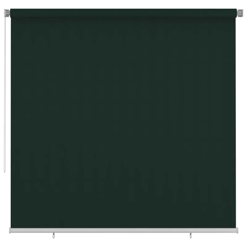 Lauko roletas, 245 (plotis) x 230 (aukštis) cm, tamsiai žalios spalvos, HDPE