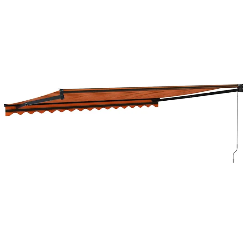 Ištraukiama markizė, oranžinė/ruda, 4x3m, audinys ir aliuminis