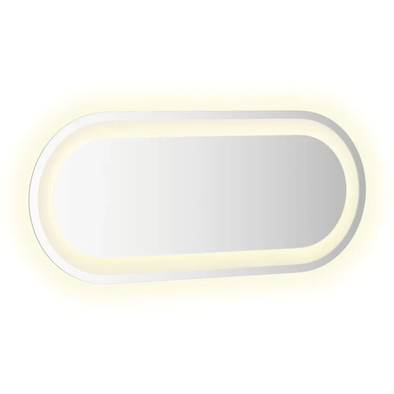 Vonios kambario LED veidrodis, 60x25 cm, ovalus