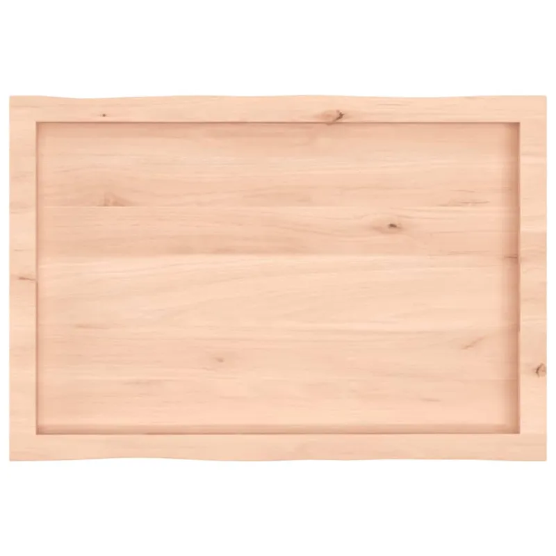 Stalviršis, 80x50x(2-6) cm, medienos masyvas, su gyvu kraštu